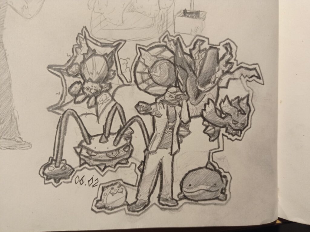 I made my oc into a pokemon trainer!