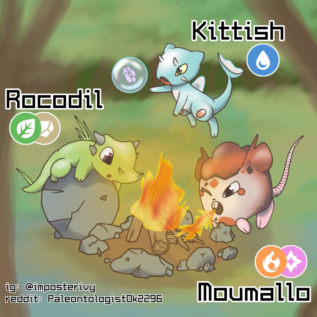 Practicing scene art with my starters