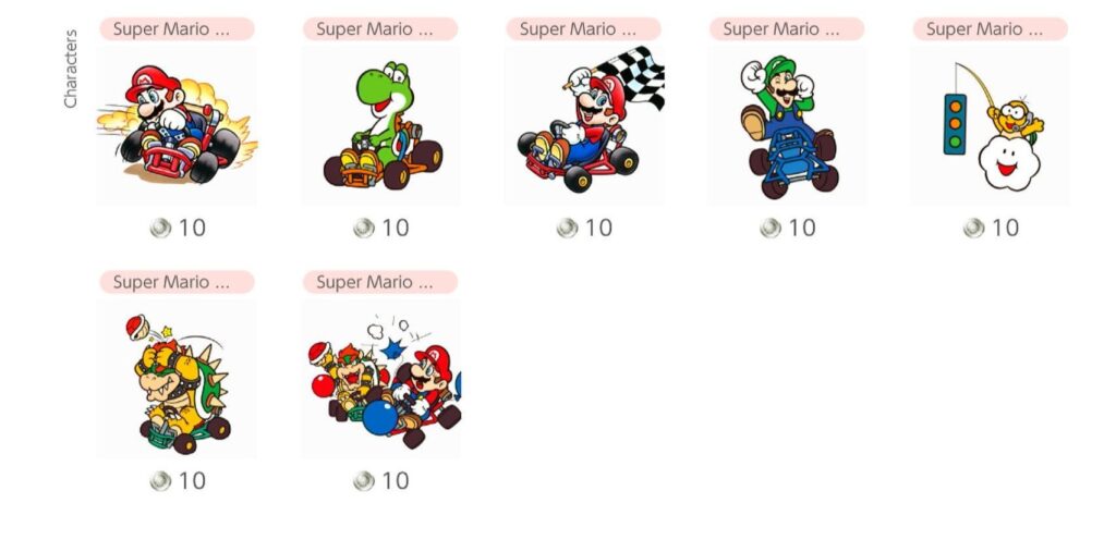 Super Mario Kart NSO Icons are now available