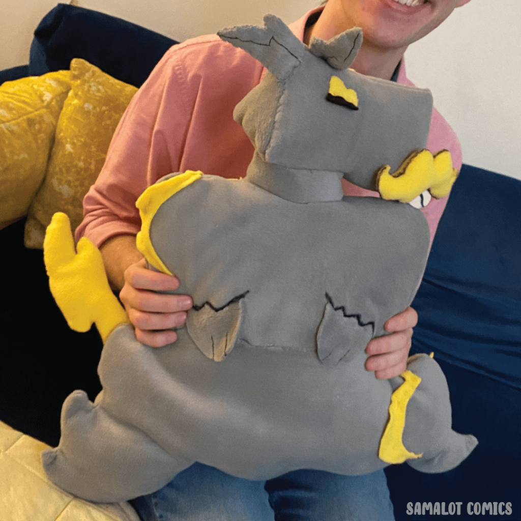 My amazing girlfriend made me a plush of my favorite fakemon!