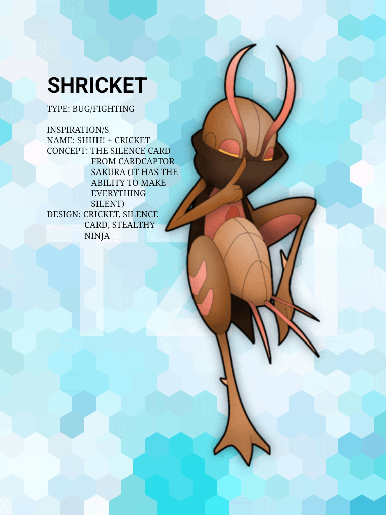 Shricket- the silence pokémon