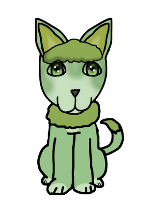Attempts at making my own Pokemon. This is the grass type starter and its evolutions in my fanmade region (all pure grass types). Pupmossa (Puppy + Mossa, Swedish word for moss), Caningon (Canine and Lingon, Swedish for Lingonberries) and Lupuske. (Lupus Canis + buske, Swedish word for bush)