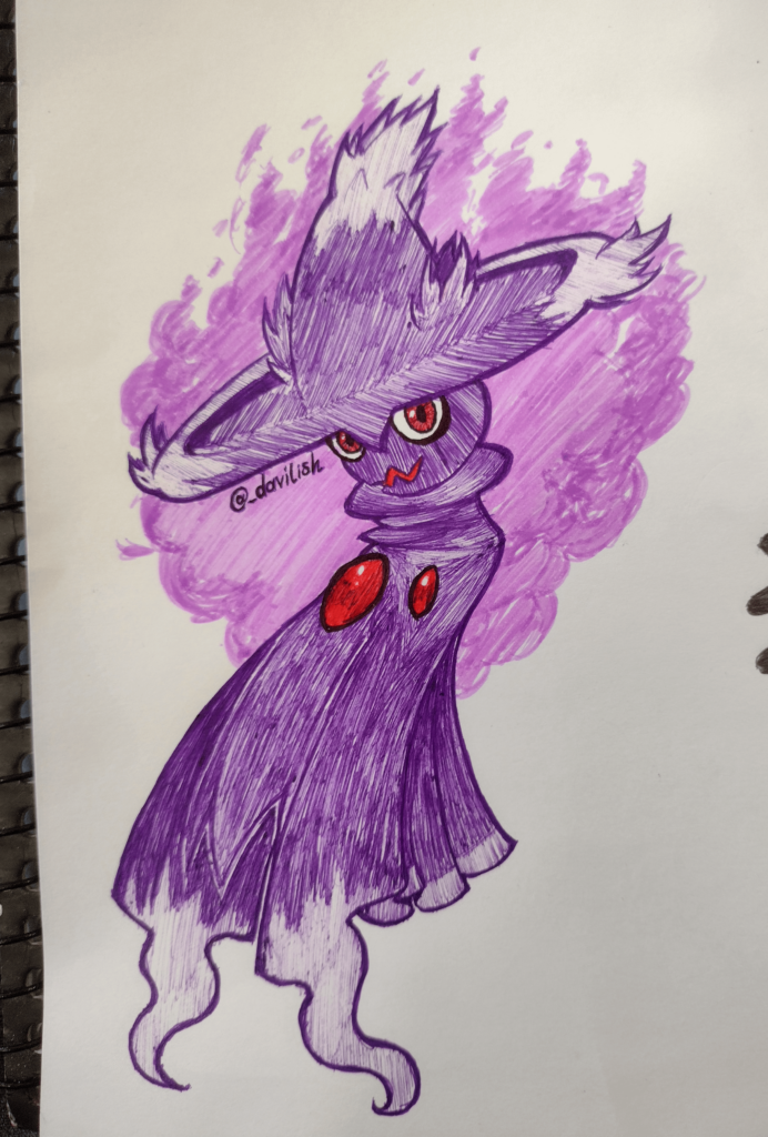 I drew misdreavus!