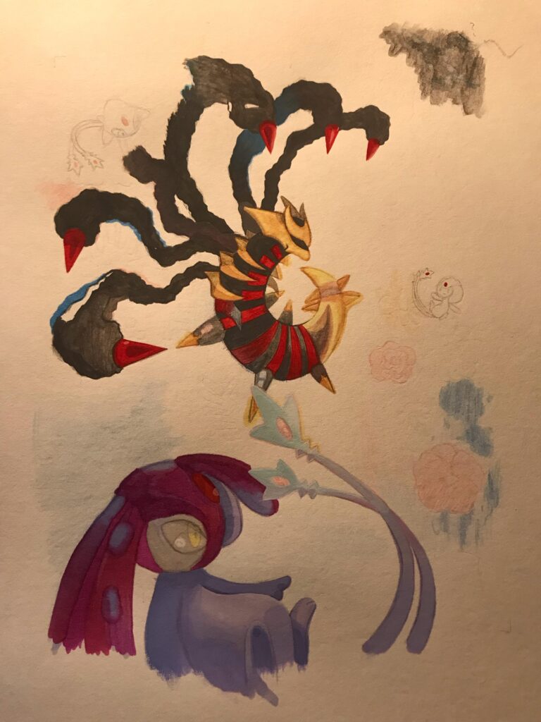 Very ugly WIP of my Fav Pocket Card! ^-^