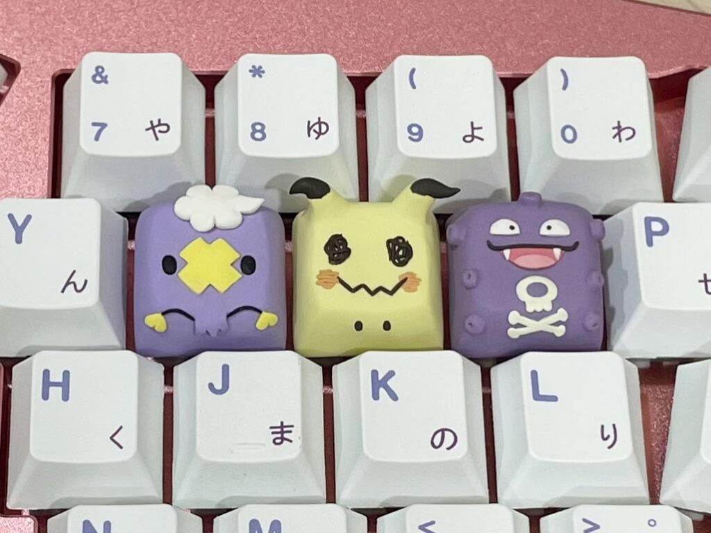 [OC] Some Pokemon keycaps I made!