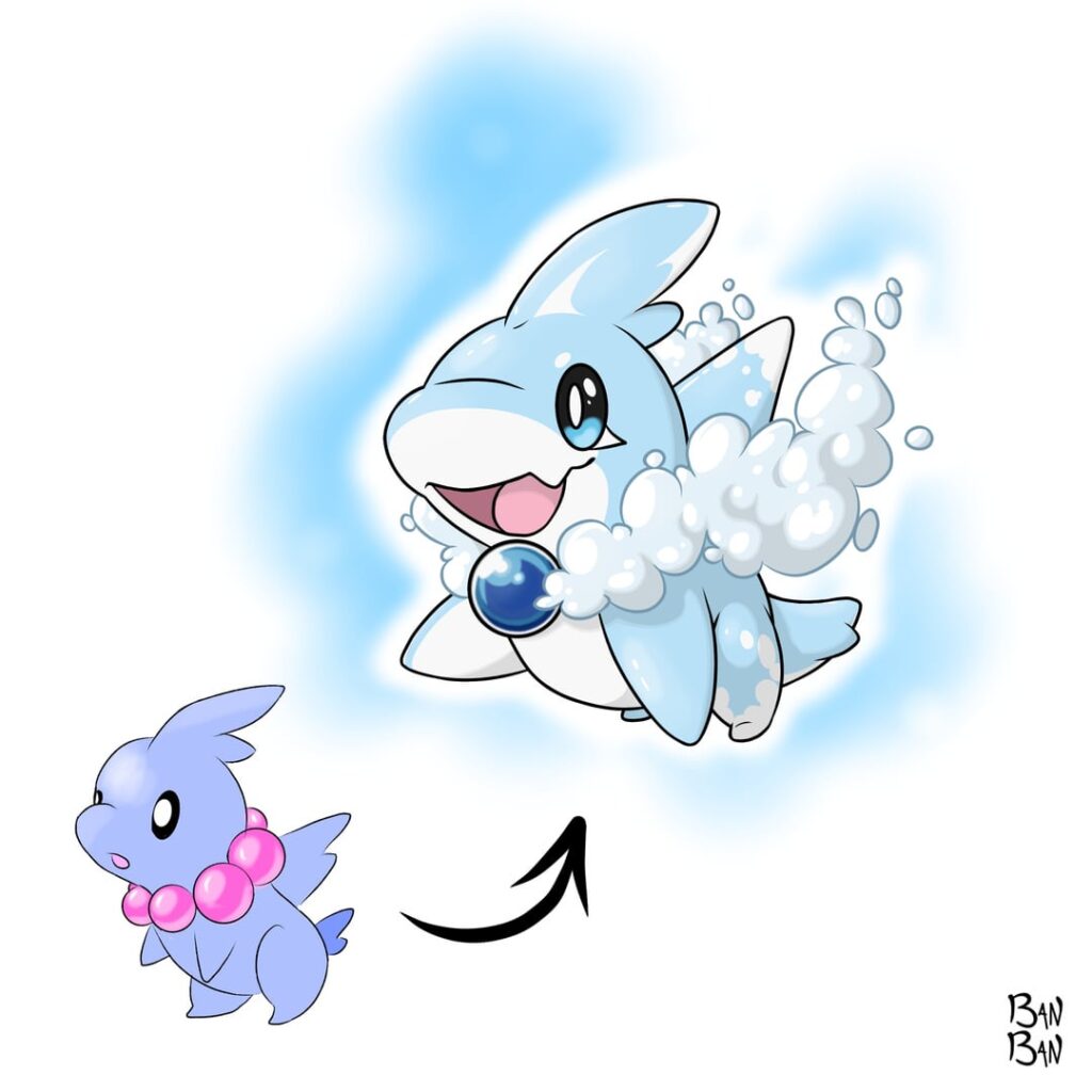A while ago, when I was still learning to draw digitally, I made a fakemon and today I decided to redo it, and this was the result!!