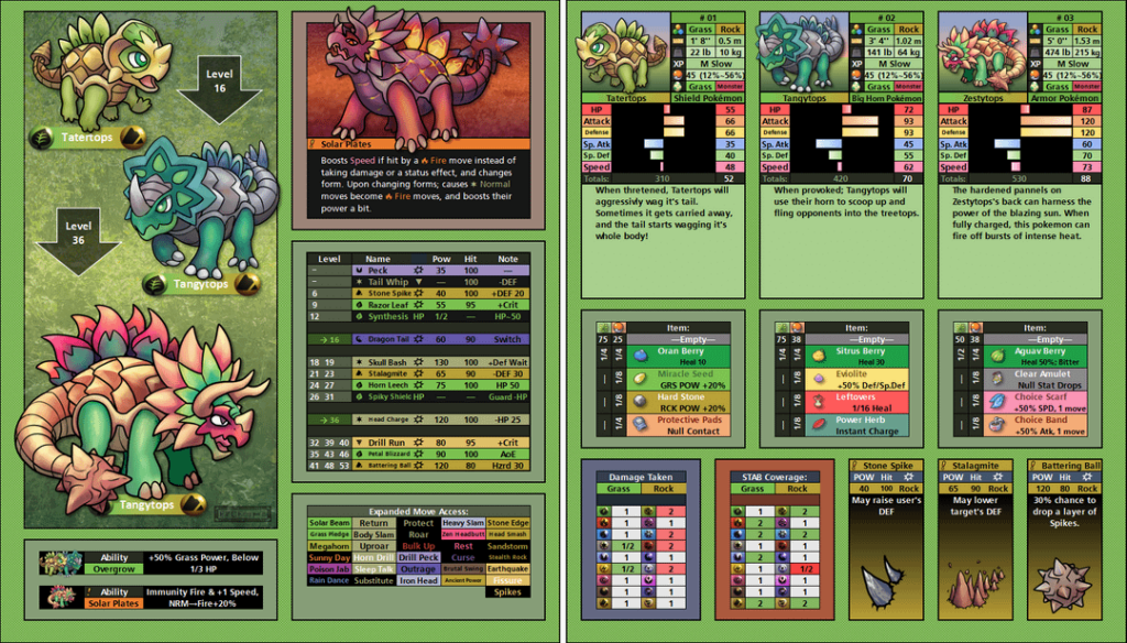 67chrome's Fakemon starters
