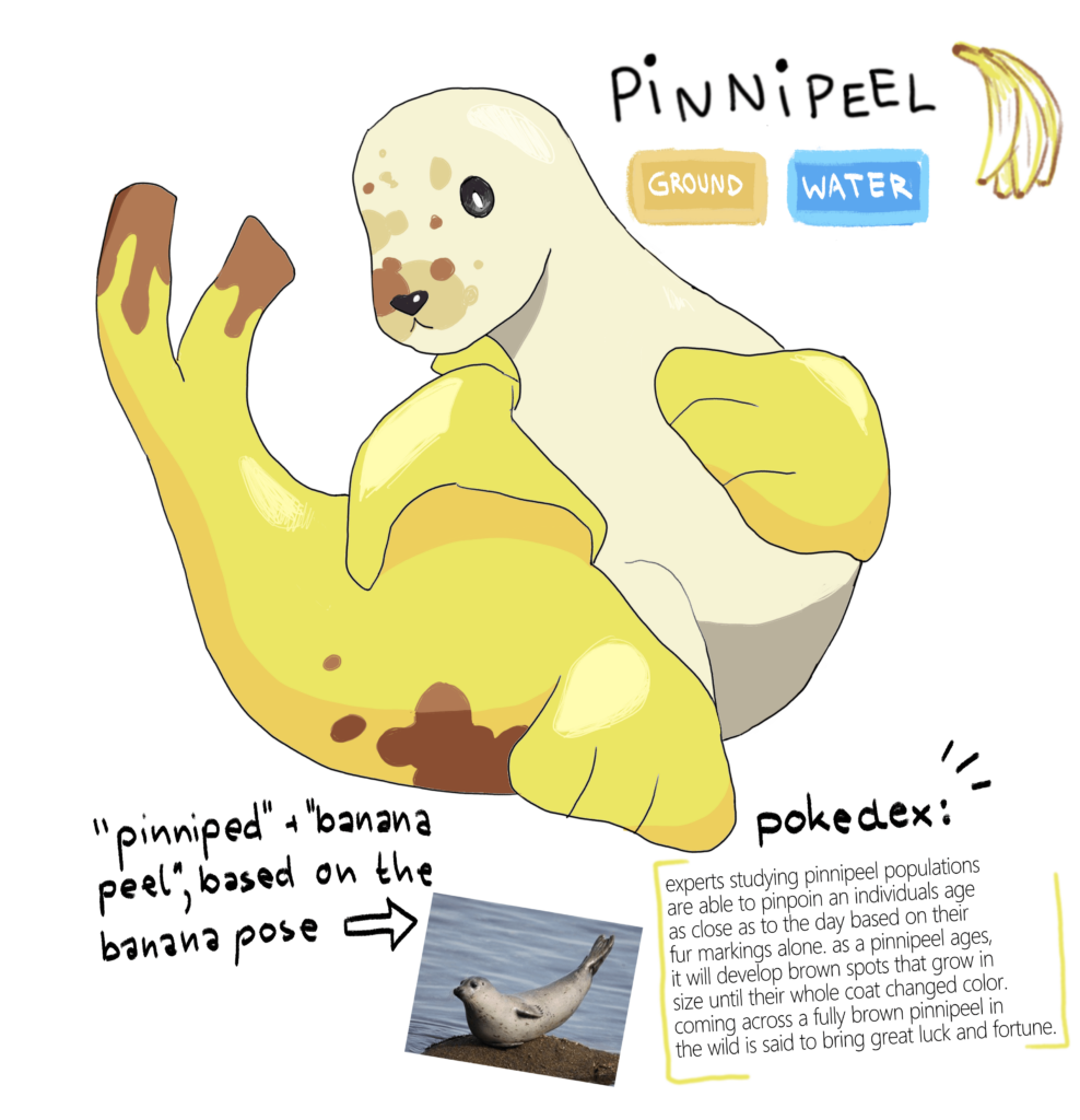 my first fakemon: meet pinnipeel :-)