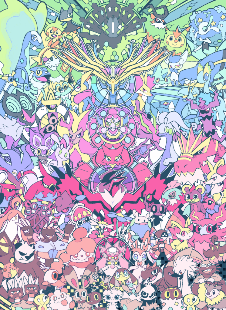 I drew every Gen 6 Pokemon! (OC)