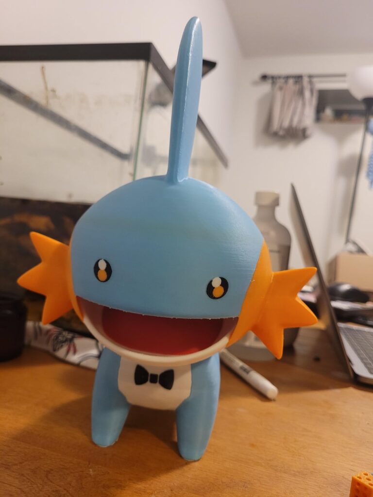 My very cool friend printed me a mudkip with his 3d printer