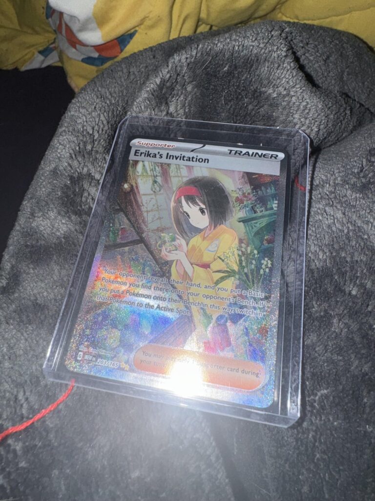 Sending my Erika’s Invitation back to Pokémon for a replacement