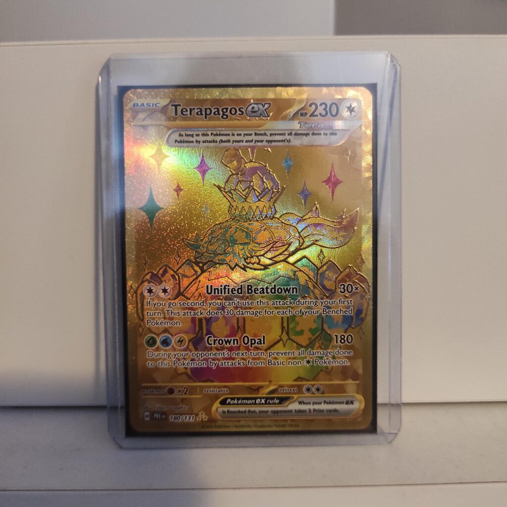 My very first secret rare gold card I pulled last week 👀