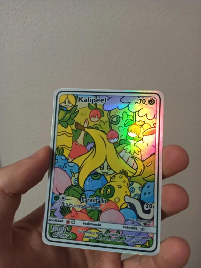 Fakémon trading cards
