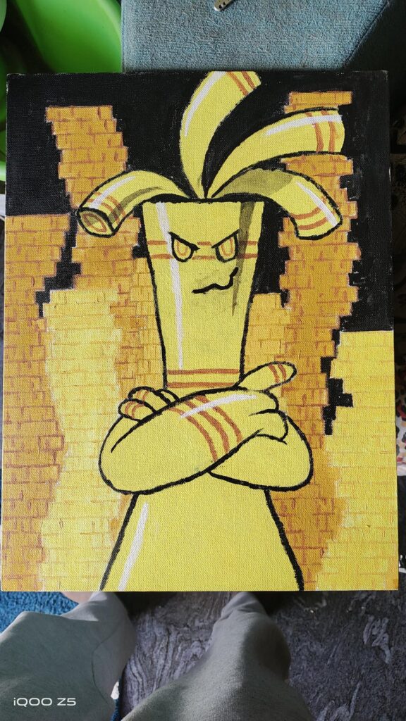 I did my first painting