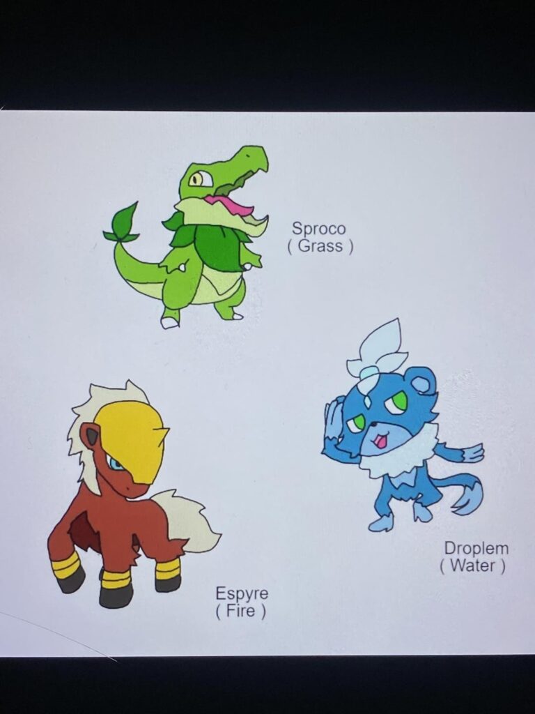 Some starters I drew a while back and forgot about.
