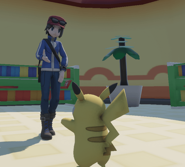 Pokecenter (tbh its my first pokemon art....looks like garchomp is telling a joke...and iris crashes out)