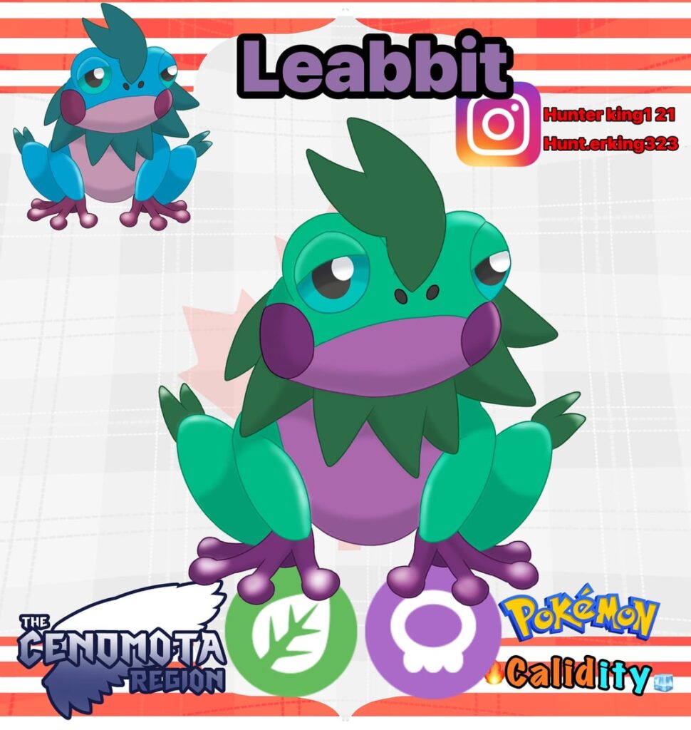 Here is a frog Pokemon I made