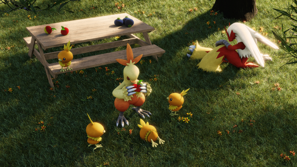 Family Chicknic 🧺 - my latest 3D art :)