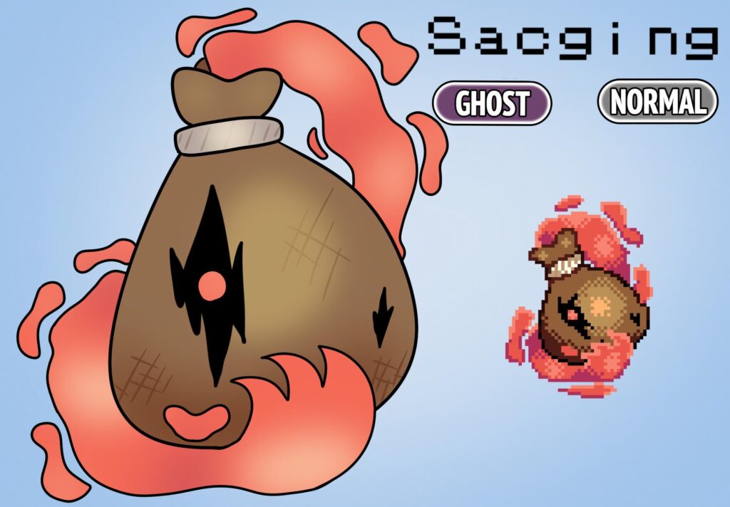 Fakemon Sacging (as well as pixel art):