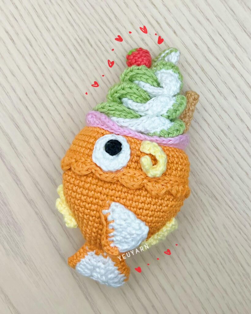 [OC] Anyone hungry? 😋 Crohet magikarp ice cream