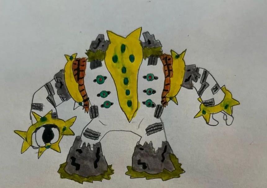 This isn’t really sort of a fakemon but I decided to make a well deserved primal form for regigigas