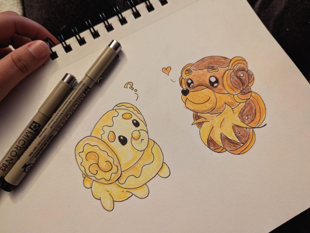 I drew the bread dogs