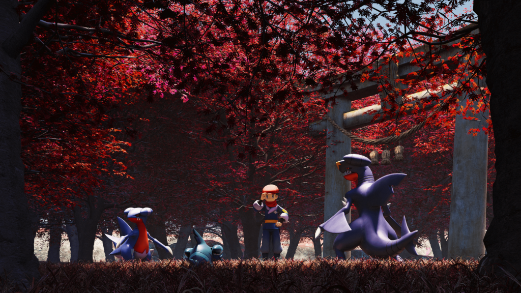 Hisuian Forest 🍁 - my latest 3D render :)