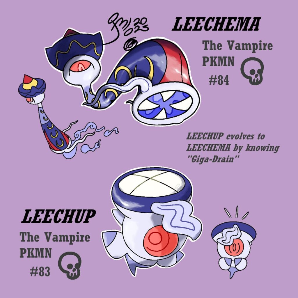 LEECHUP & LEECHEMA: The Vampire PKMN