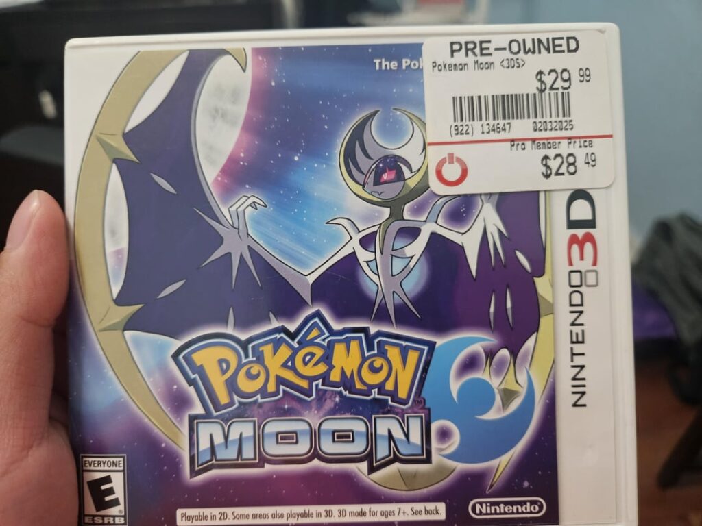 Bought a used Pokémon Moon from Gamestop, turns out the original data's still there. Not gonna delete it but I think it's interesting to see older save files, especially for Pokémon.