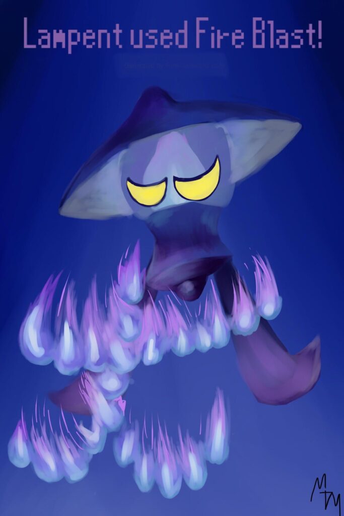 A drawing of my fourth-favorite Pokémon