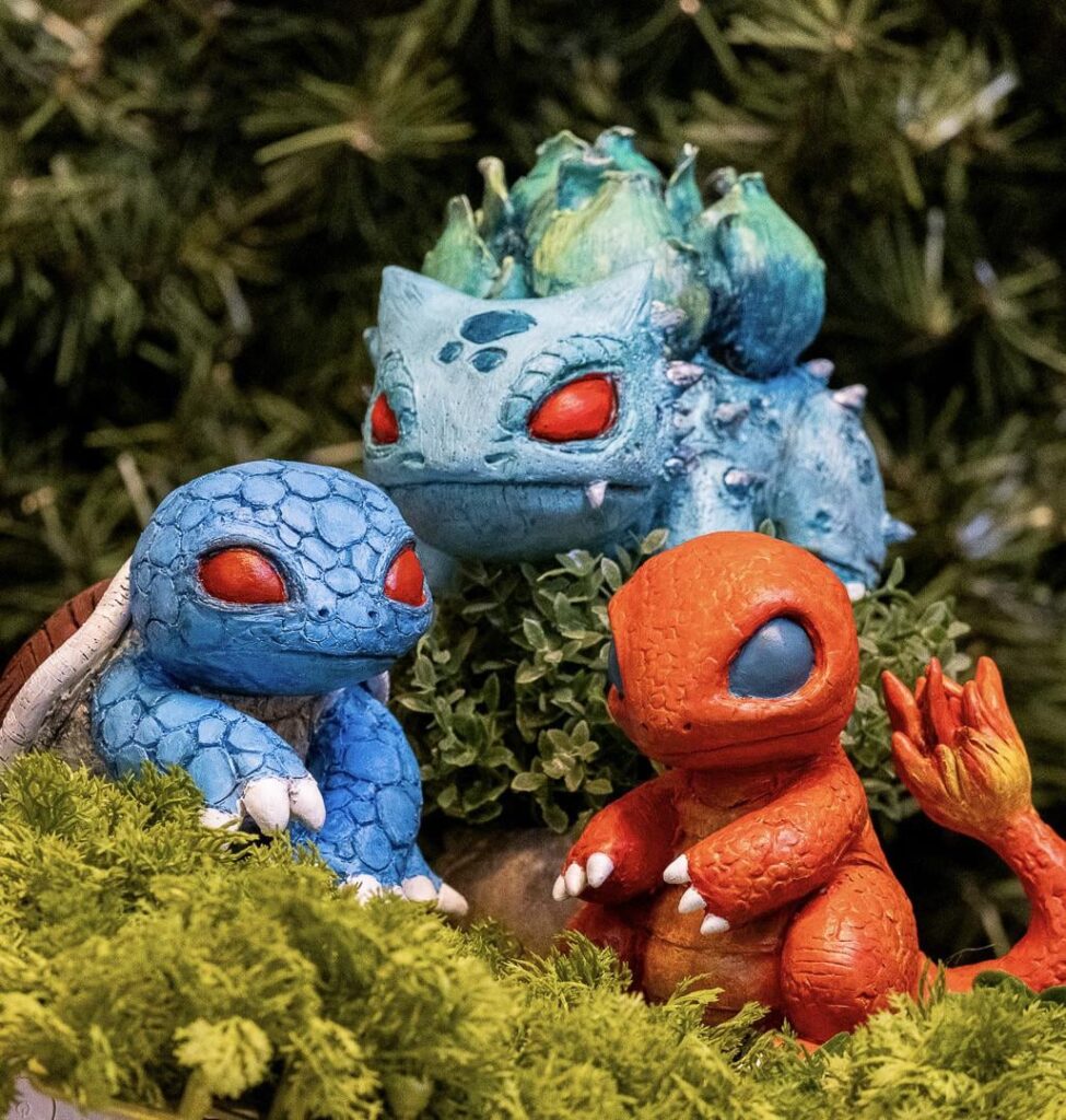 I made realistic charmander, squirtle and bulbasaur!