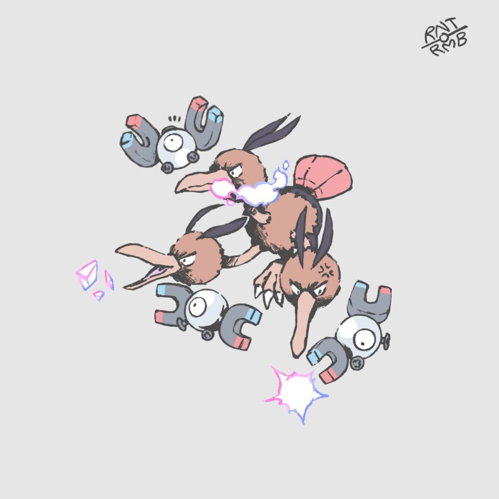Dodrio X Magneton by @rentrambi