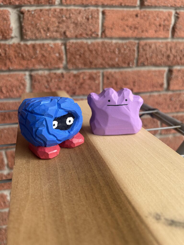 I carved these two fellas out of wood