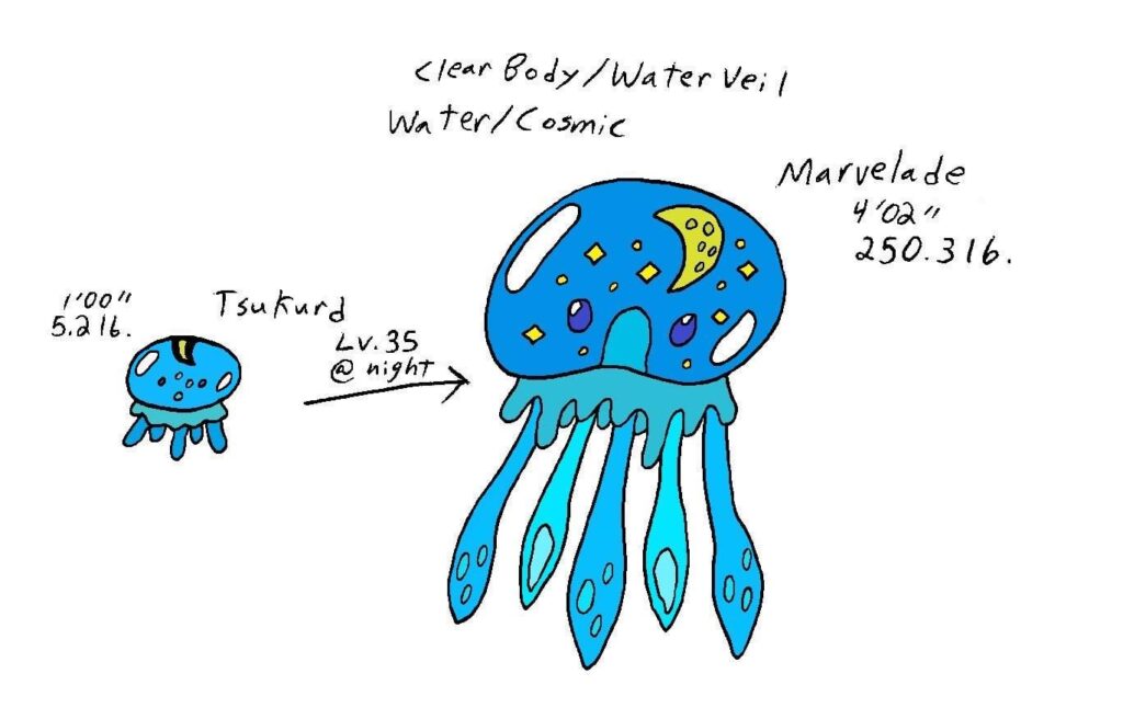 Moon jellyfish Fakemon