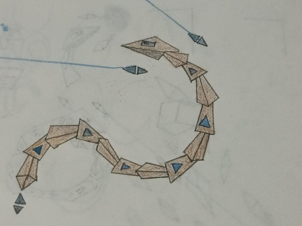This is a colored sketch of a sandworm legendary, any pointers?