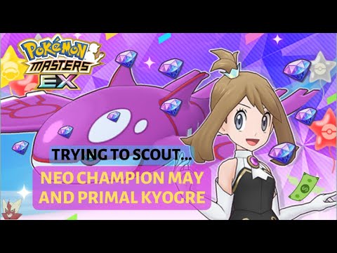 [Pokemon Masters EX] LET'S PULL THE PINK WHALE!! | NC May & Primal Kyogre Sync Pair Scouts