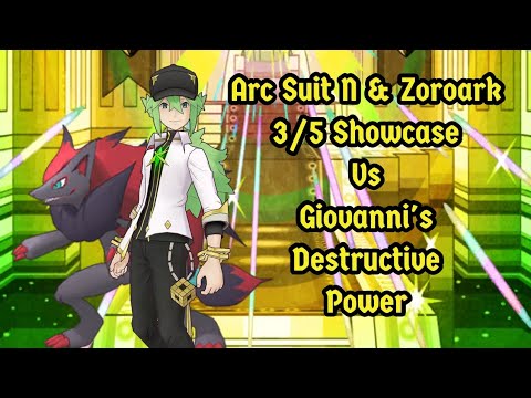 Arc Suit N And Zoroark 3/5 Showcase.  Pokemon Masters EX.  #pokemon #pokemonmasters