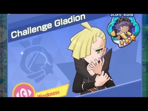 Pokemon Masters Ex: Damage Challenge: Challenge Gladion (Psychic Weak) (1vs3): Obtained 1M Points