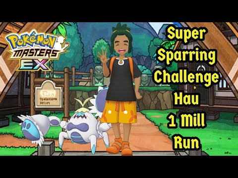 Super Sparring Challenge Hau.  Pokemon Masters EX.  #pokemon #pokemonmasters