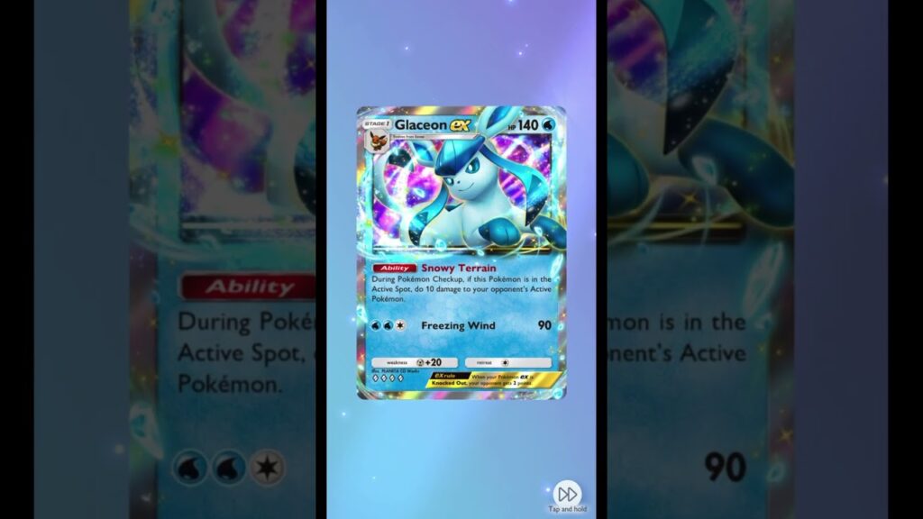 I GOT A GLACEON EX!!!