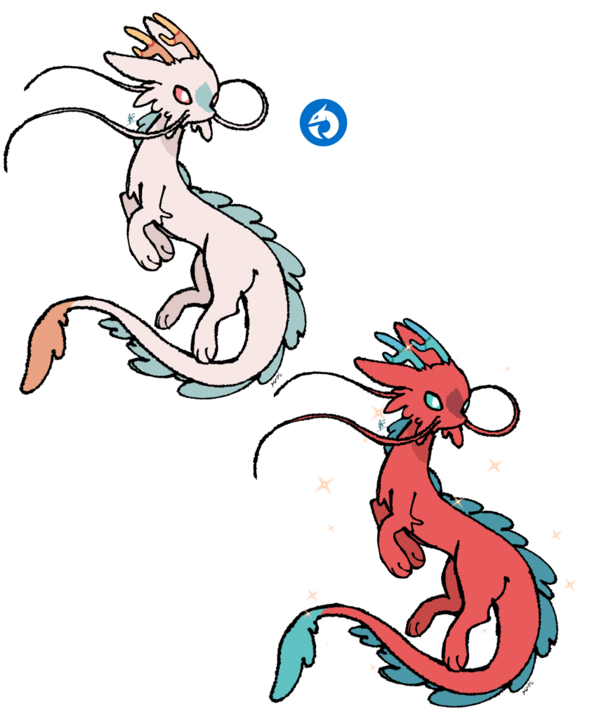 A dragon type eeveelution design I made :)