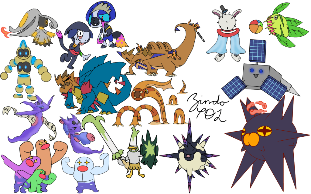 Really good ideas here guys!!! Had lots of fun! Again (if you want) suggest your reigonal/convergent/gigantimax/ultrabeast/paradox ideas and I'll draw the first 3 (explanation in Body Text)