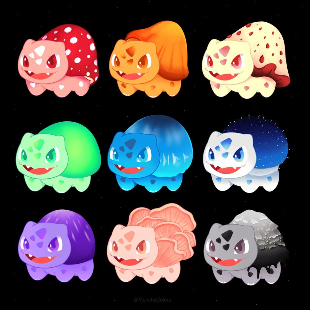 Mushroom Bulbasaurs 🍄