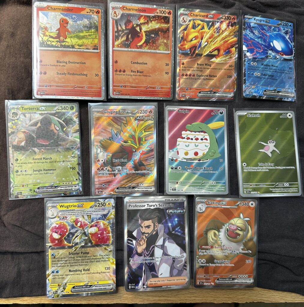 My pulls from a Charizard SPC and  a Azure Legends Tin
