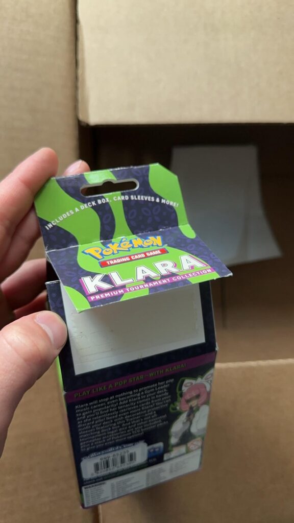 Klara box came unsealed from Pokemon Center
