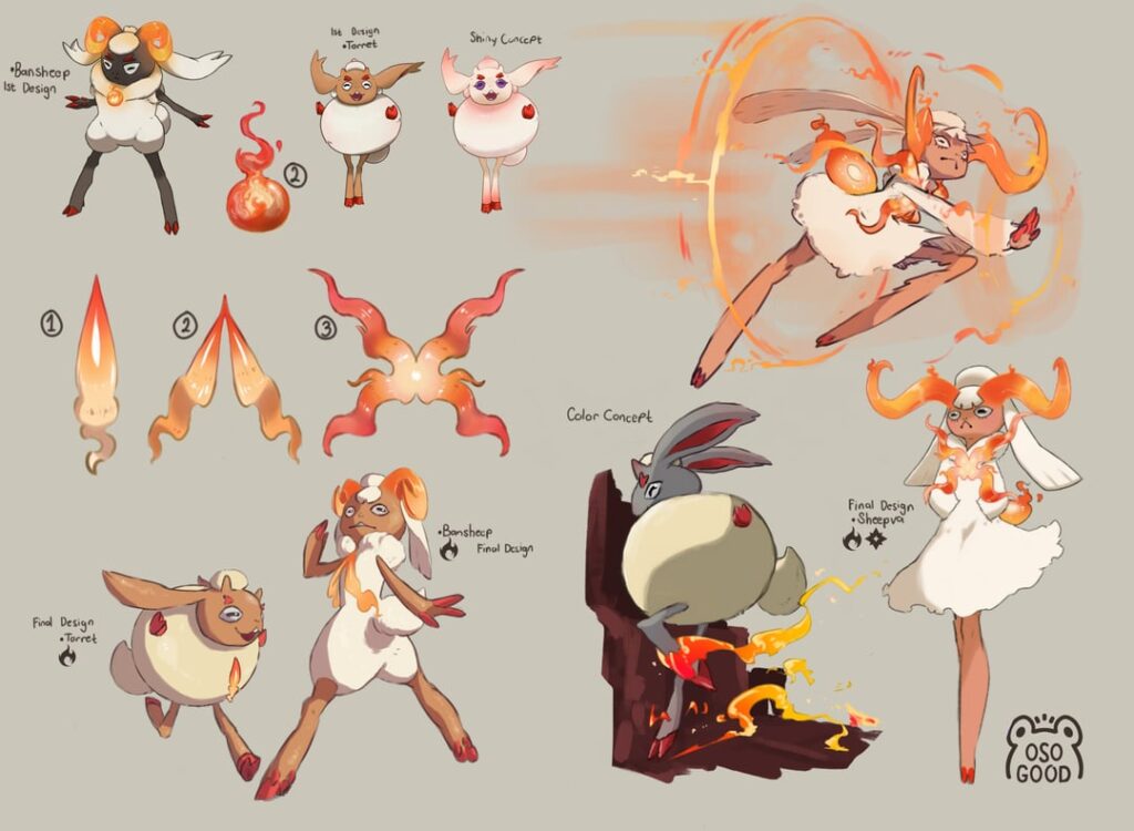 Maharlika region's fire type starter evolution line