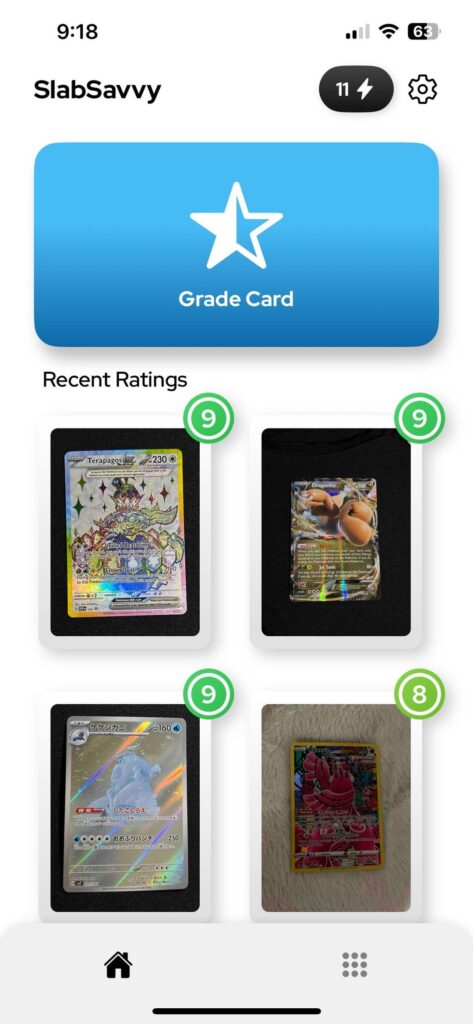 My New Pokemon Card Grading App