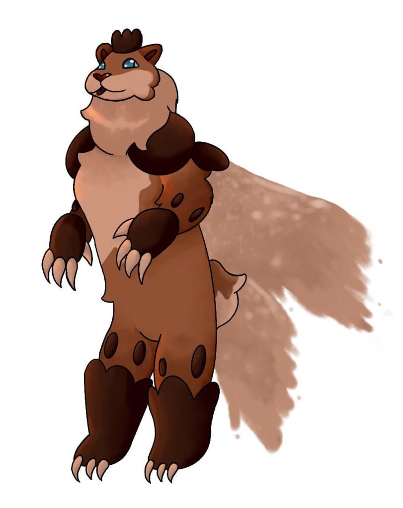 I made a ground and fairy type, not going to lie it looks like Freddy from fnaf oops :p