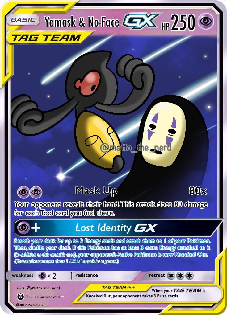 I’ve been really getting back into the TCG, so I just had to draw my own cards! Shoutout to my friend Johnny for sparking the Ghibli x Pokemon inspo! I have even more card ideas coming soon 😉