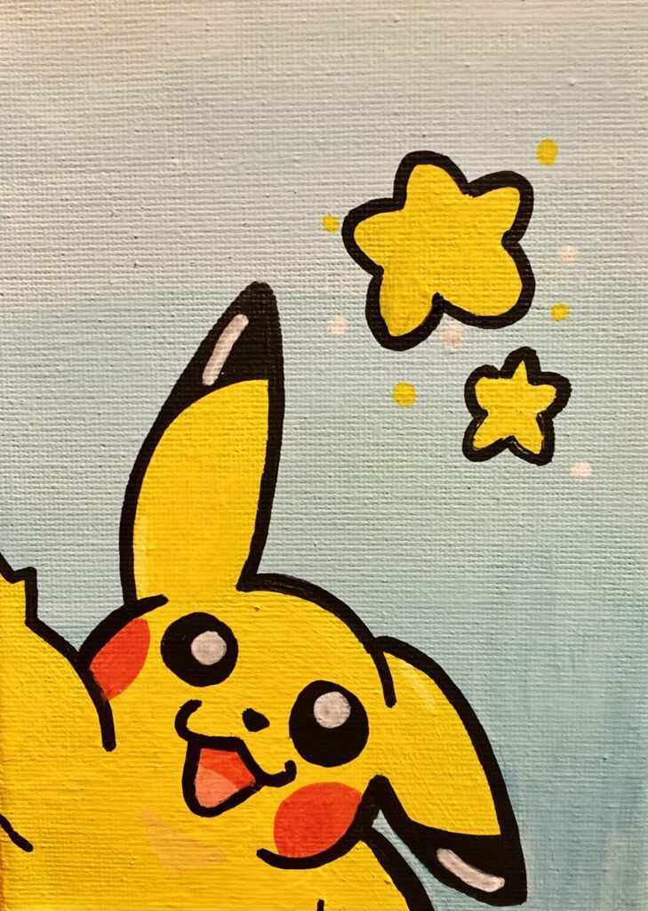 [OC] small pikachu painting :)